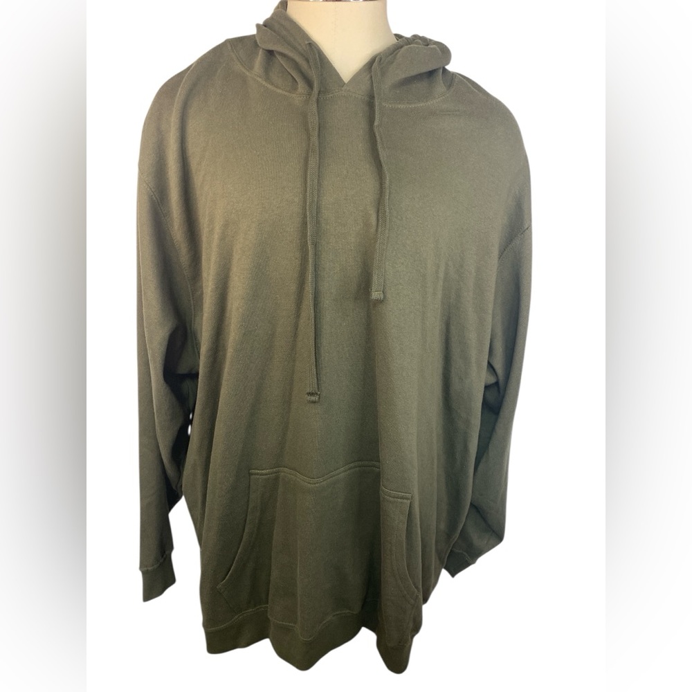 KingSize Green Long Sleeve Pullover Hoodie Men’s 5XL Big